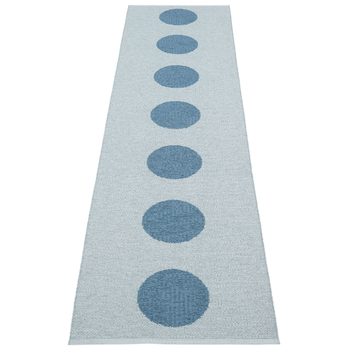 Pappelina Vera Pop -matto 70 × 280 cm, river/blue fog