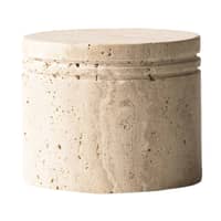 Travertine opbevaringskrukke 11,5 cm