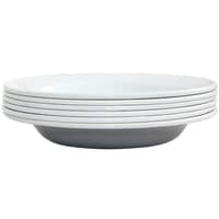 Dyb tallerken 22 cm. 6 stk. Grå