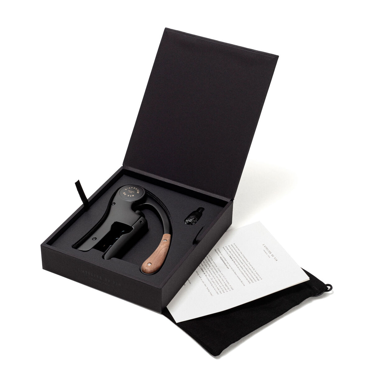 L’Atelier du Vin Oeno Motion korkskruv, svart