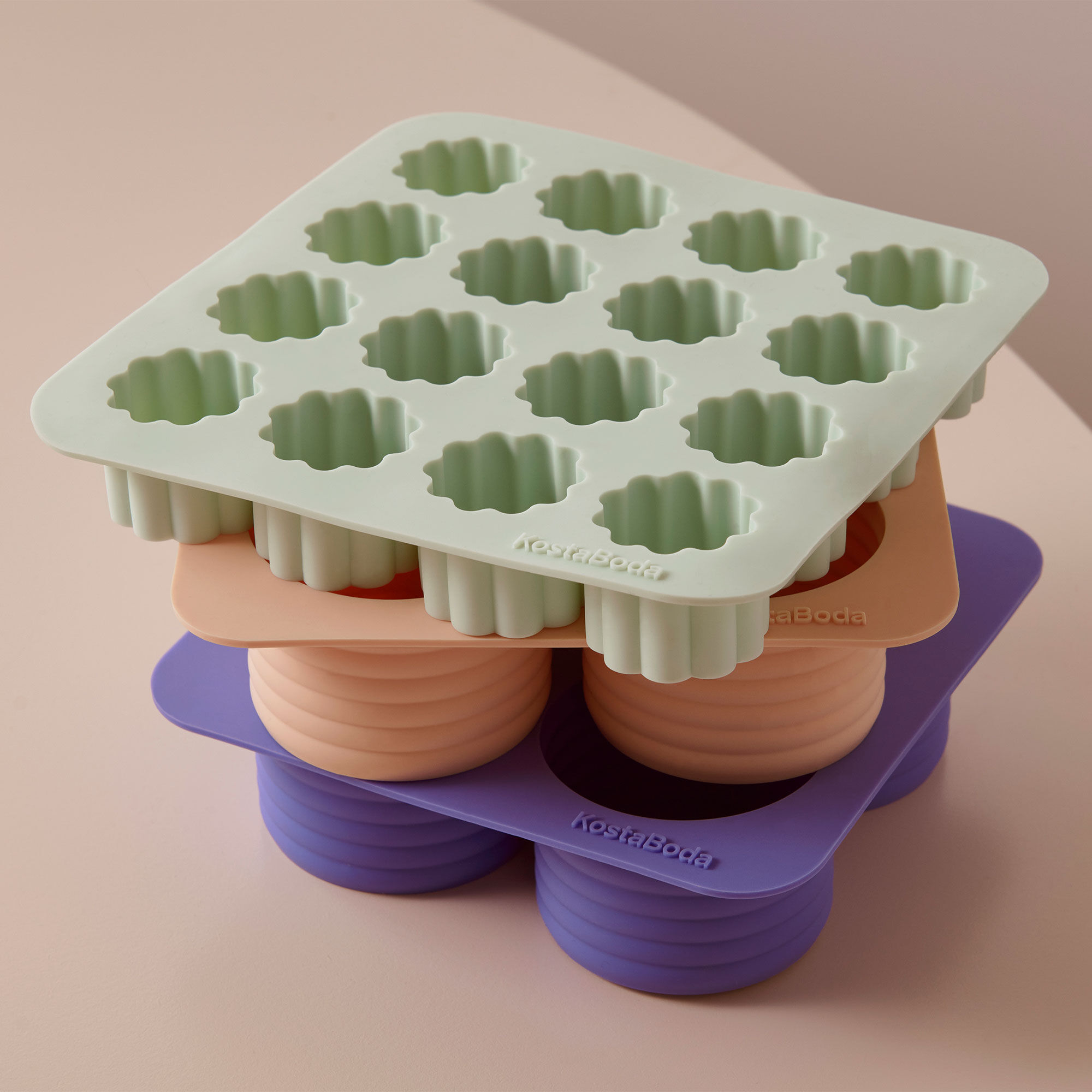 Kosta Boda Viva Jääpalamuotti 4 kpl, merensininen