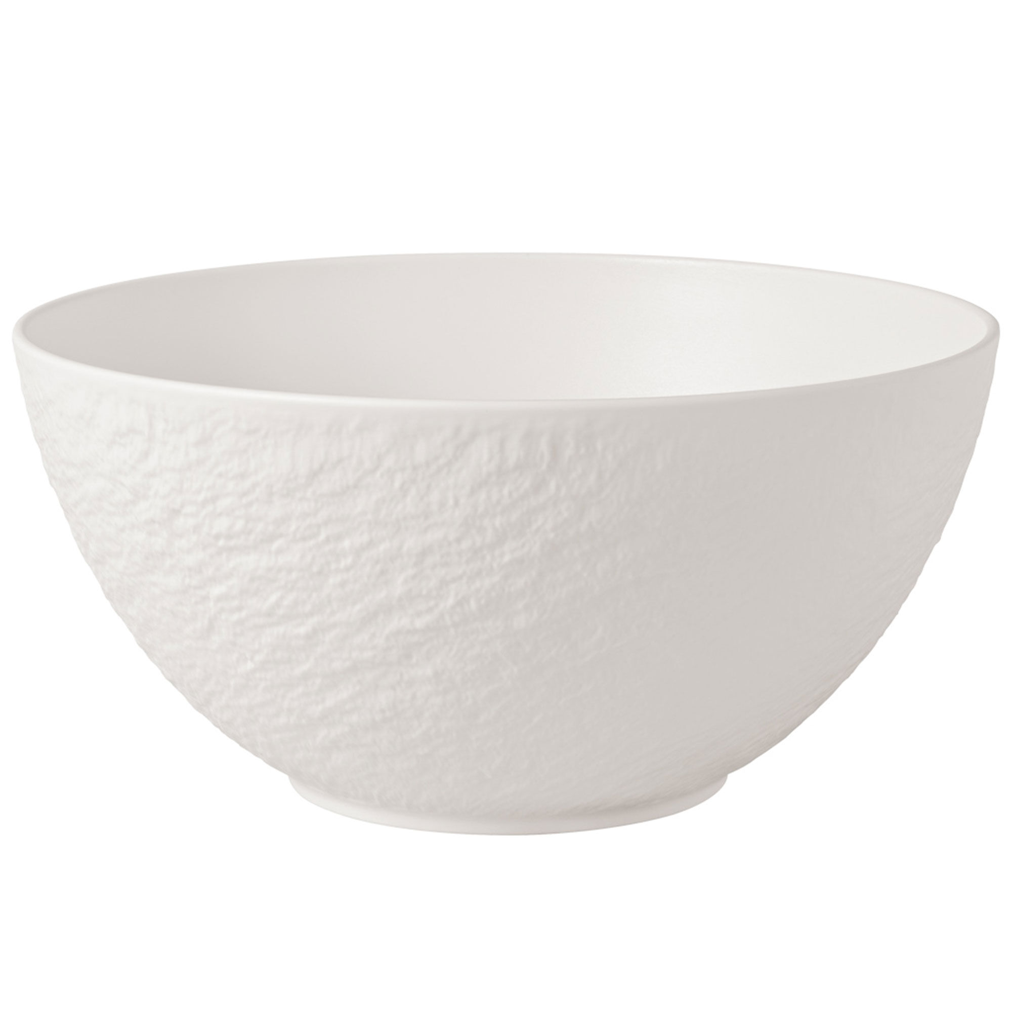 Villeroy og Boch Manufacture Rock Blanc salatbolle 24 cm, hvit