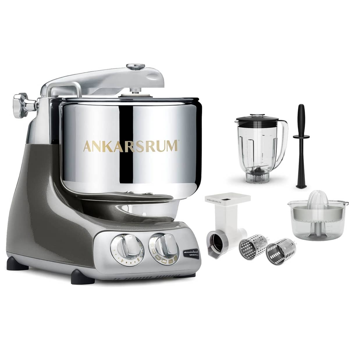 AKM 6230 Go Green kjøkkenmaskin, black chrome