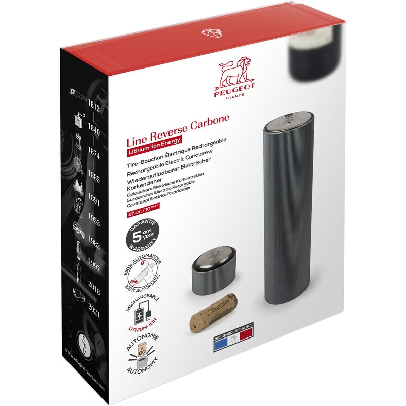 Line Reverse ladattava korkkiruuvi, harmaa