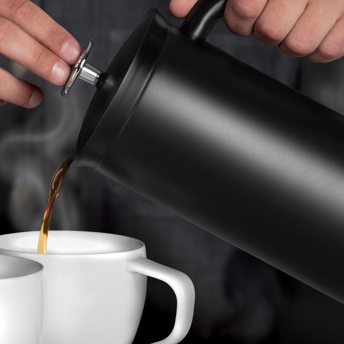 P7 Stempelkande Sort Stål 1 liter