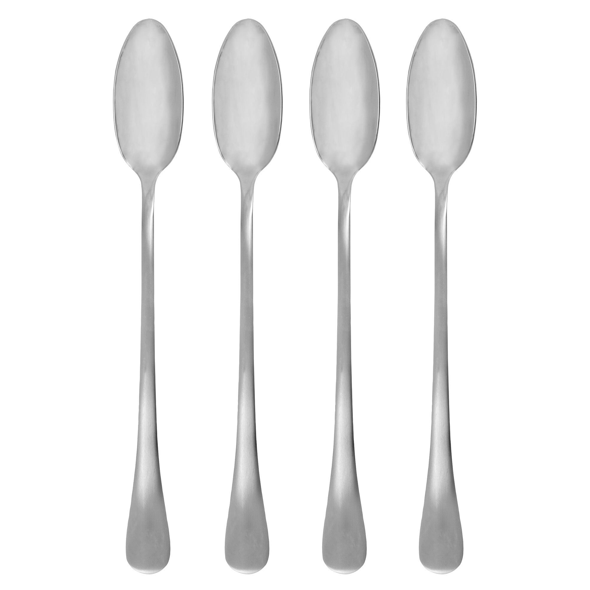 House Doctor Brush lang skje 4-pakning Silver finish