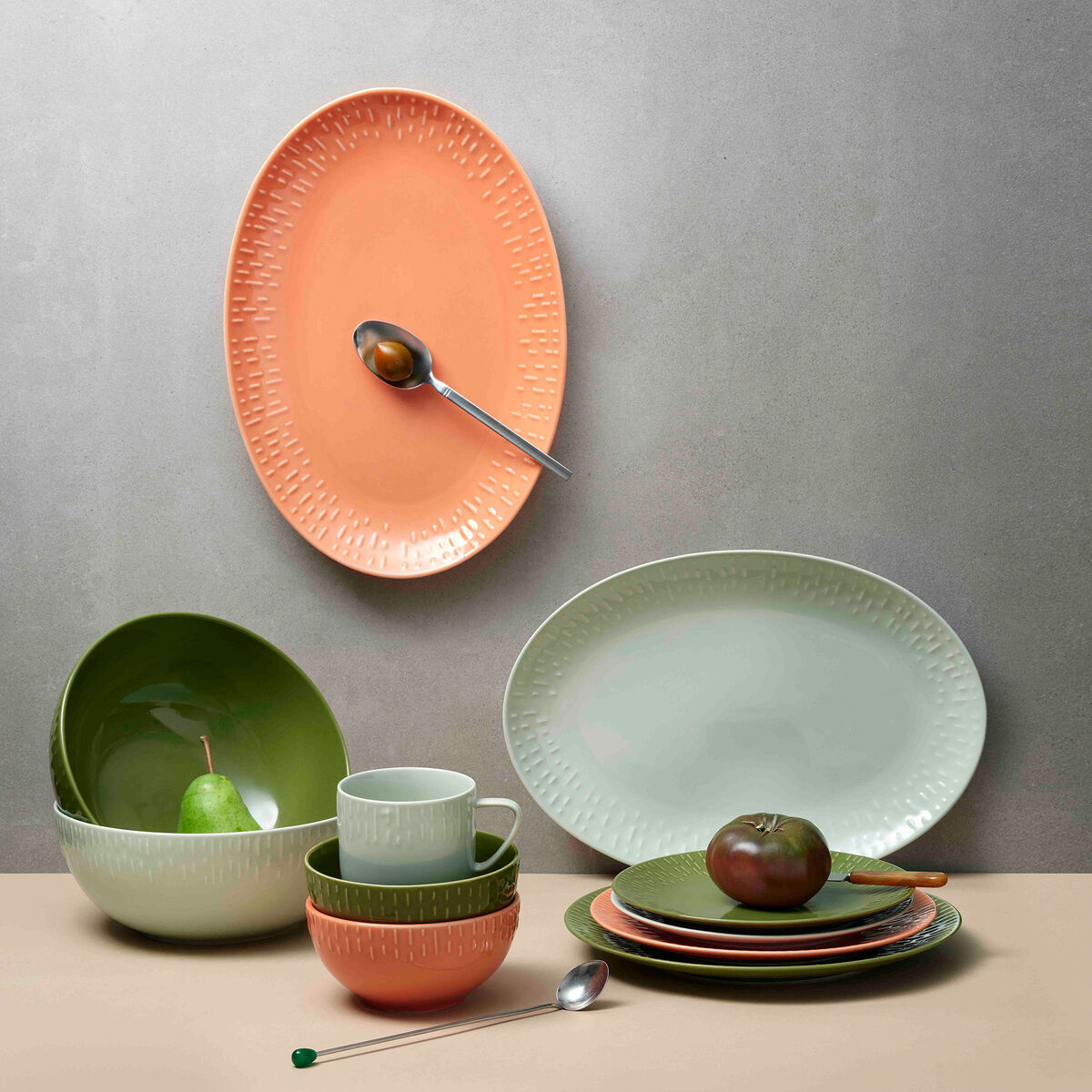 Confetti fad 36 × 25,5 cm, apricot