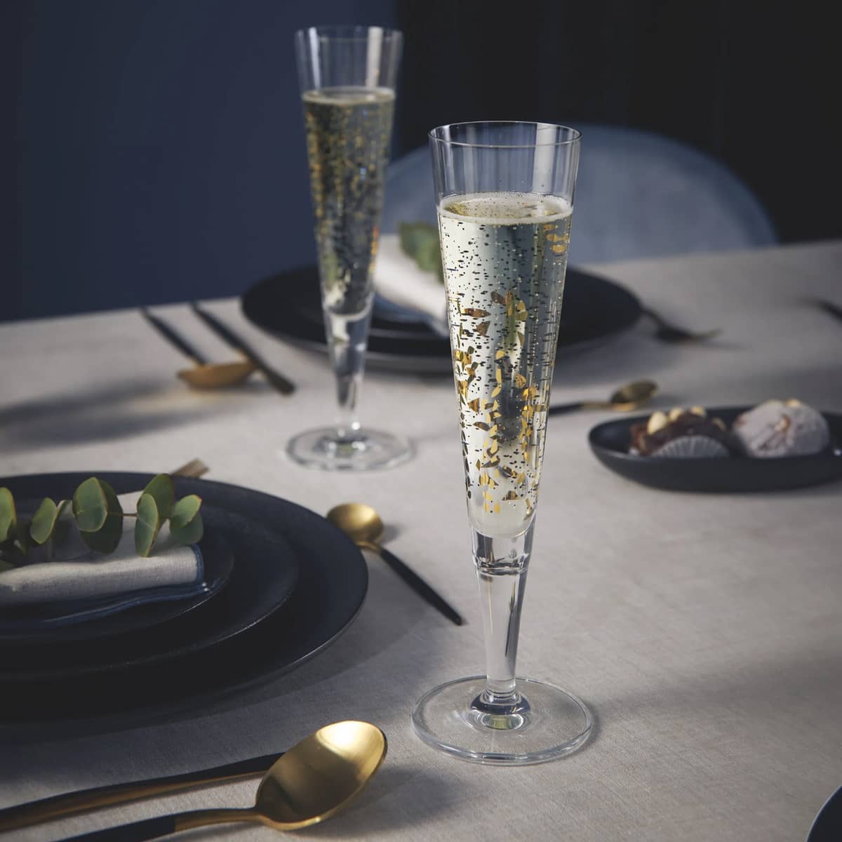 Goldnacht Sparkle champagneglas, 2 st