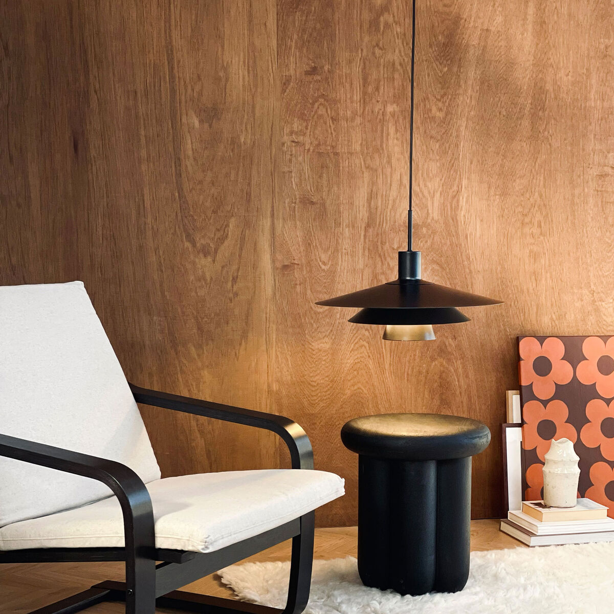 Dyberg Larsen KAY pendellampa 50 cm, svart