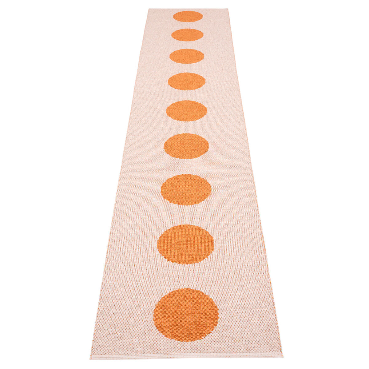 Pappelina Vera Pop matta 70 × 360 cm, orange/pink