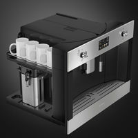 60 cm indbygget kaffemaskine i rustfrit stål