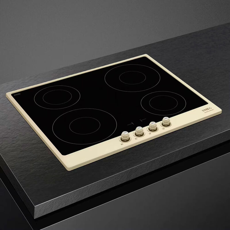 Colonial indbygningsovn + induktionskogeplade + emhætte, creme