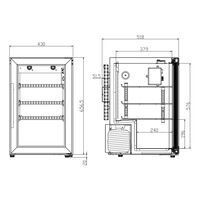 Outdoor Collection Stainless Steel ølkøleskab 63 L