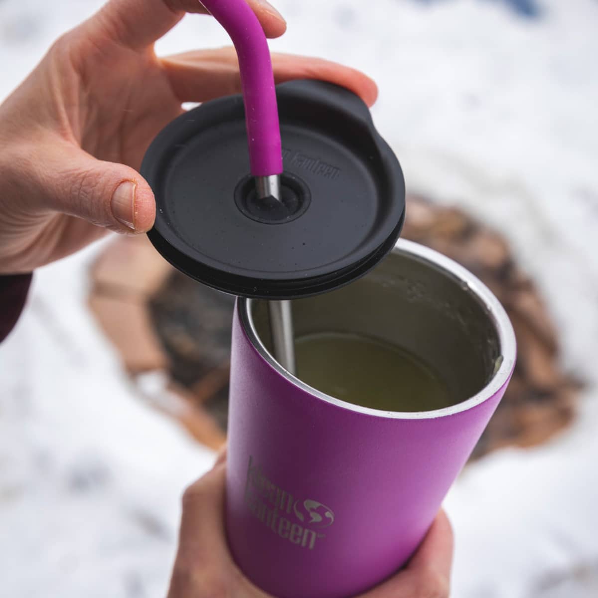 Termokop med sugerørslåg, 473 ml, berry bright