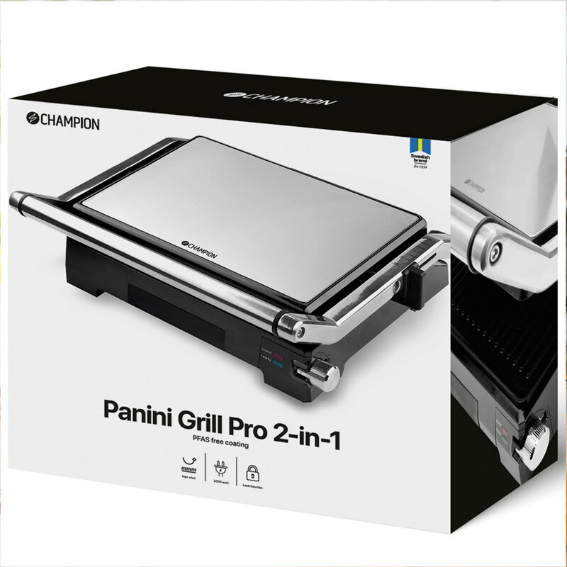 Paninigrilli Pro 2-in-1 pöytägrillillä