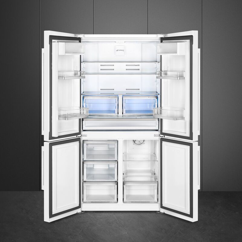 French Door kyl/frys 92 cm, vit