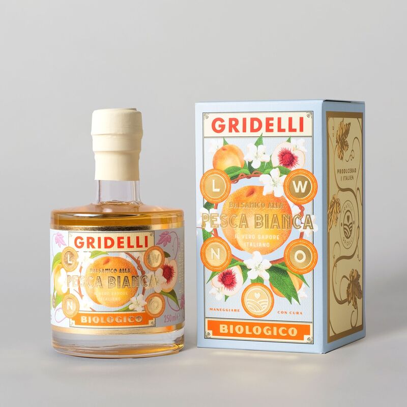 Balsamico Alla Pesca Bianca hvid balsamicoeddike 250 ml