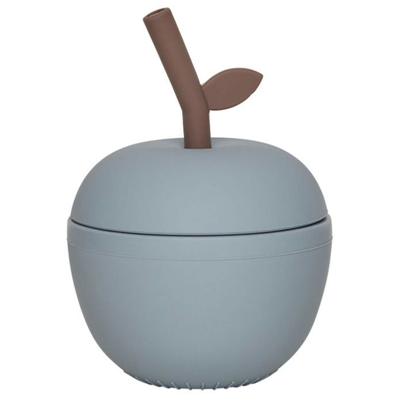 OYOY Mini Apple børnekrus, dusty blue