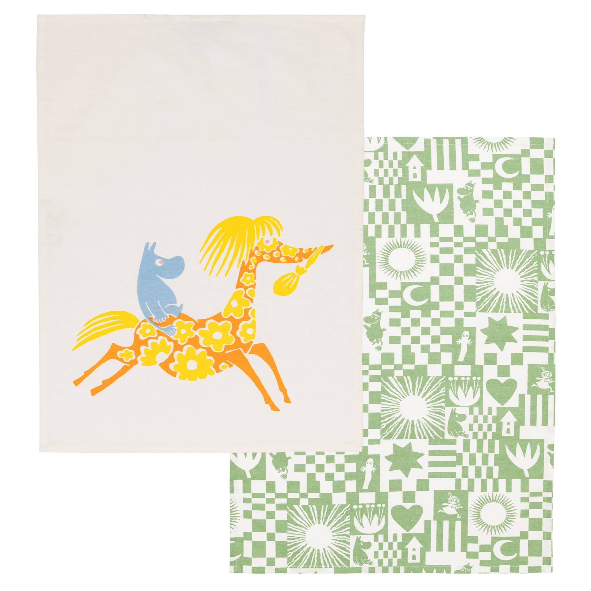 Arabia Mummi Fest kjøkkenhåndklesett 50×70 cm 2 stk, grønn
