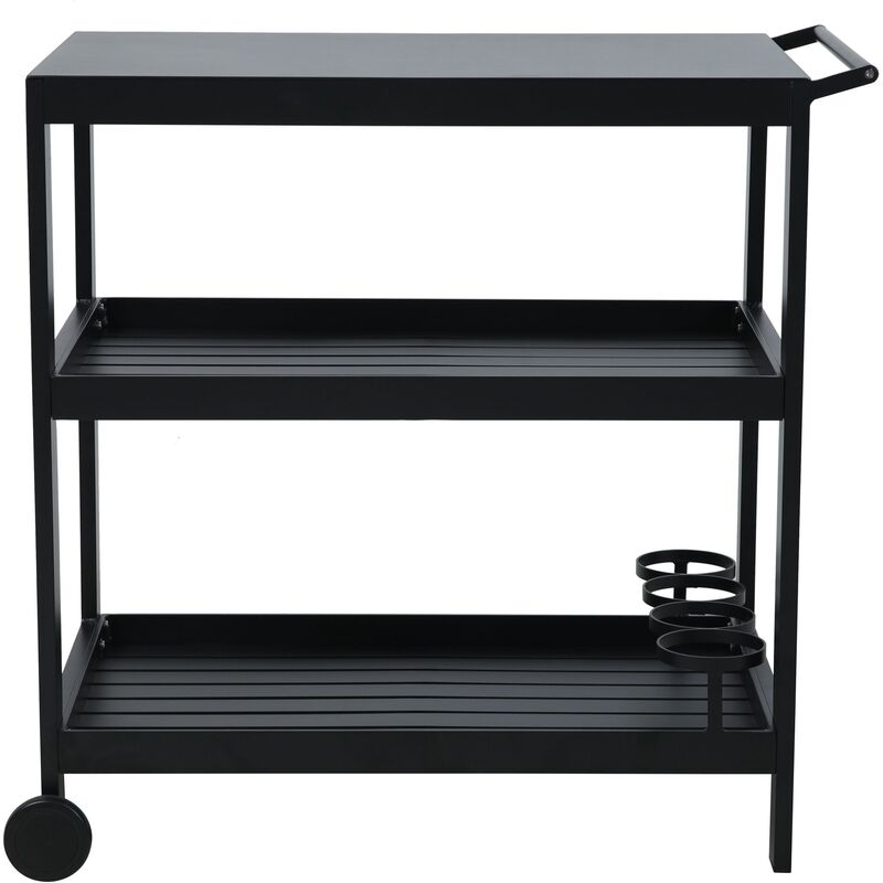 Sidobord med hjul till utekök 92,5 x 54 cm