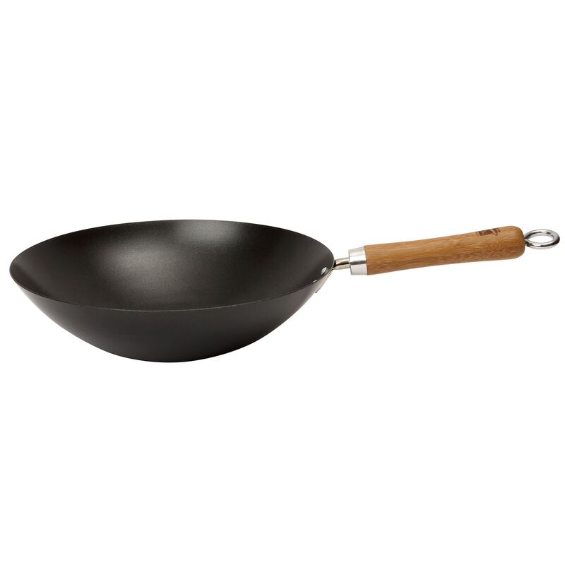 NS wok kolstål svart 30 cm