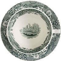 Heritage Green Italian tekopp med fat 20 cl, grønn/hvit