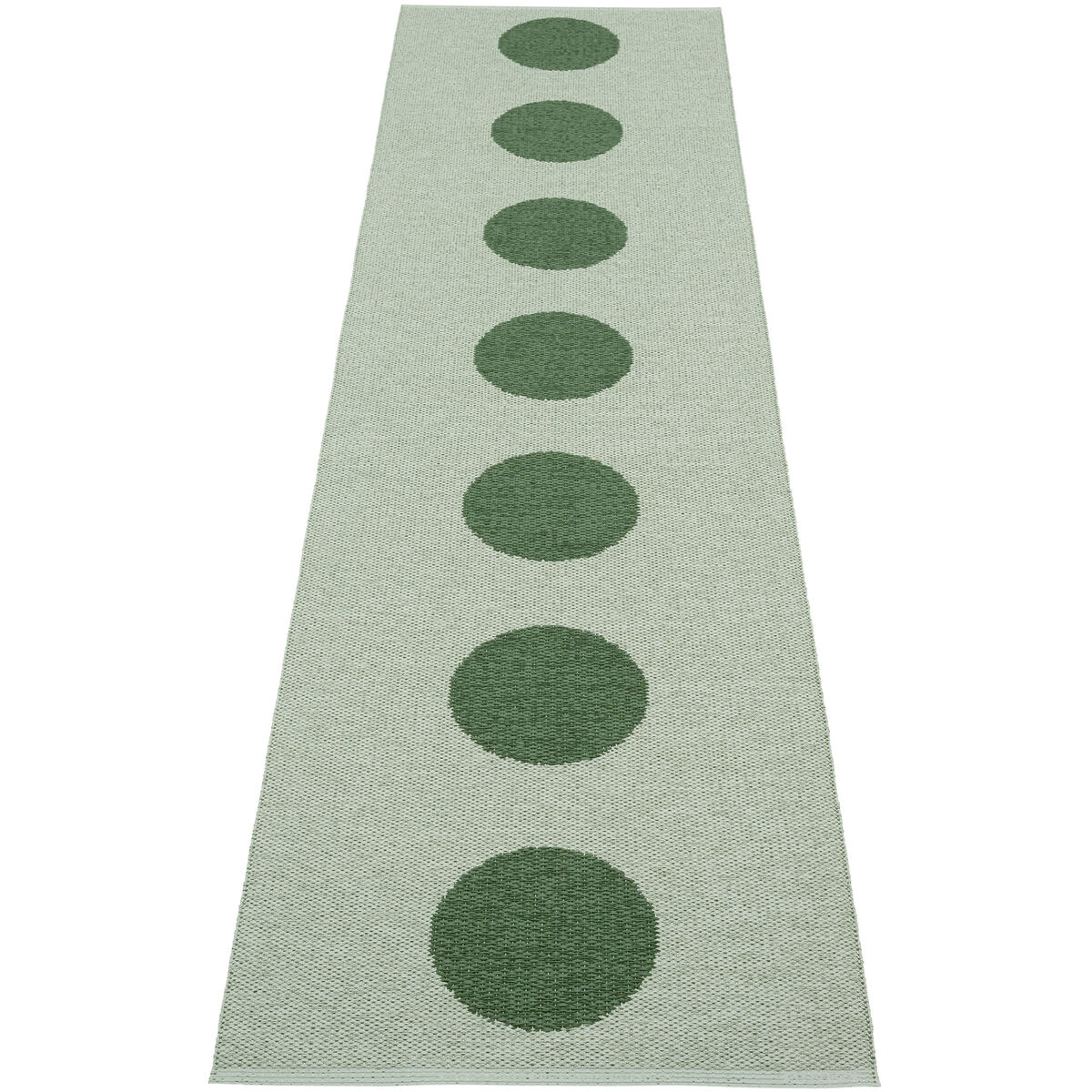 Pappelina Vera Pop -matto 70 × 280 cm, Leaf/Misty Mint