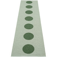 Pappelina Vera Pop -matto 70 × 280 cm, Leaf/Misty Mint
