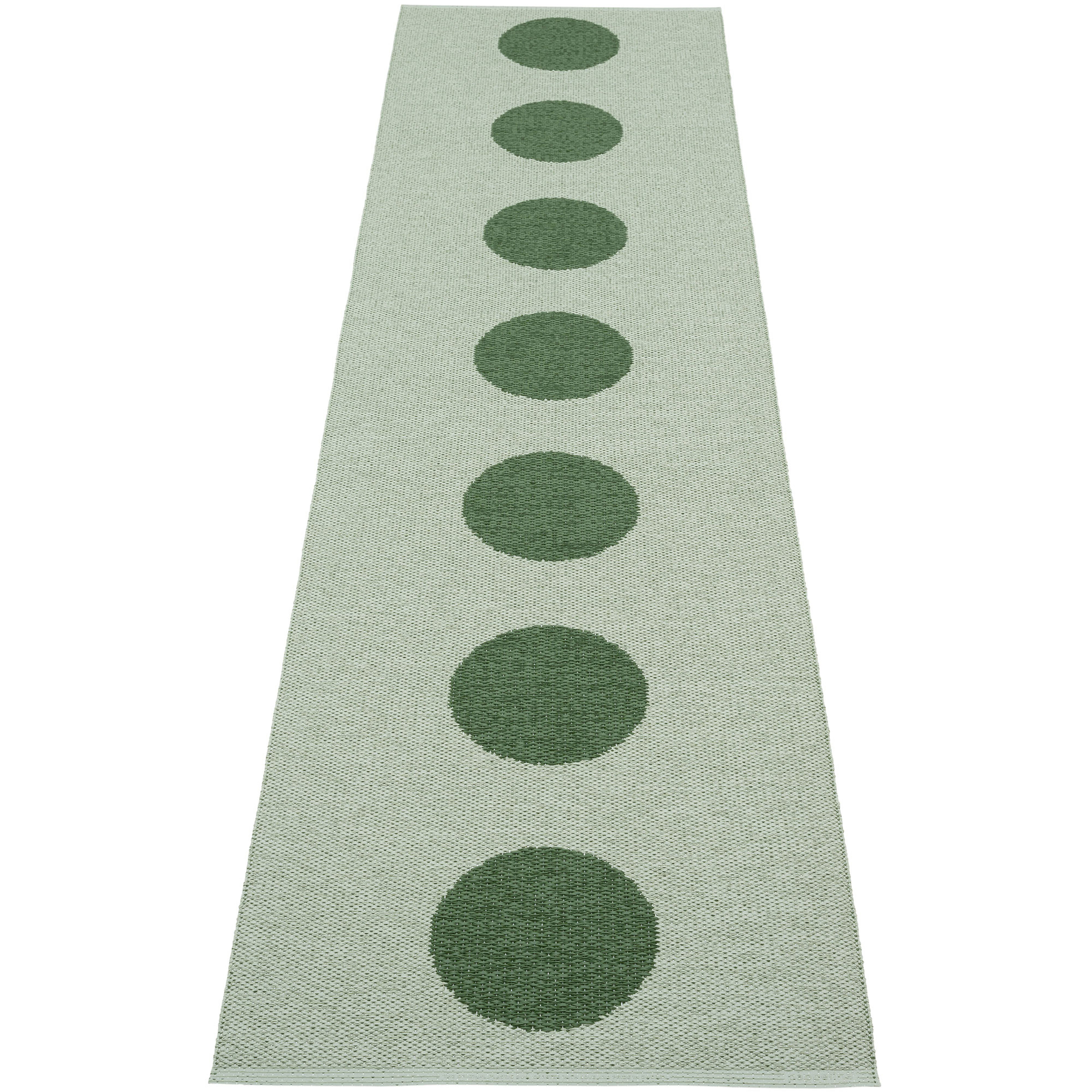 Pappelina Vera Pop Tæppe 70x280 cm, Leaf/Misty Mint