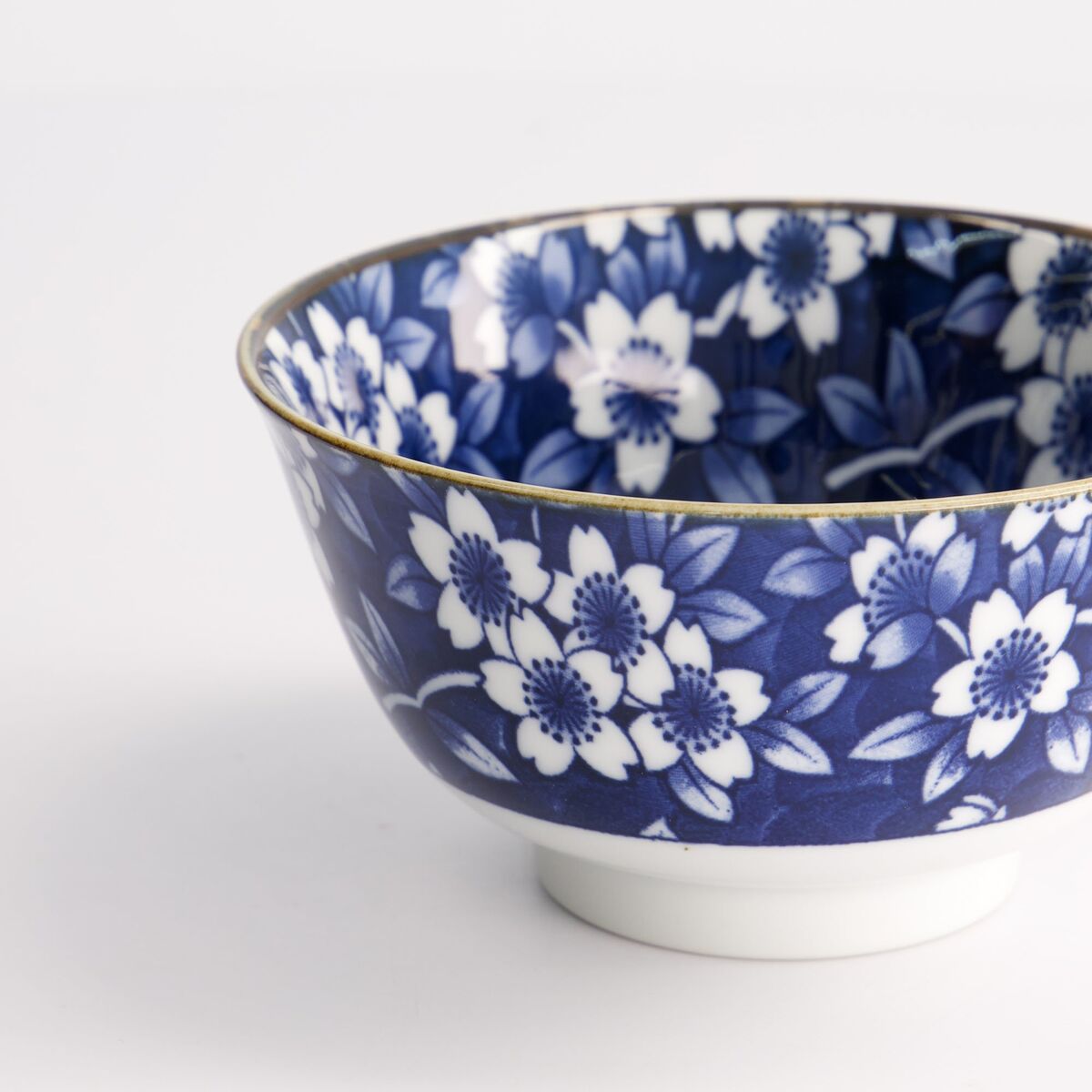 Blue Sakura skål Ø13 cm, blå/hvid