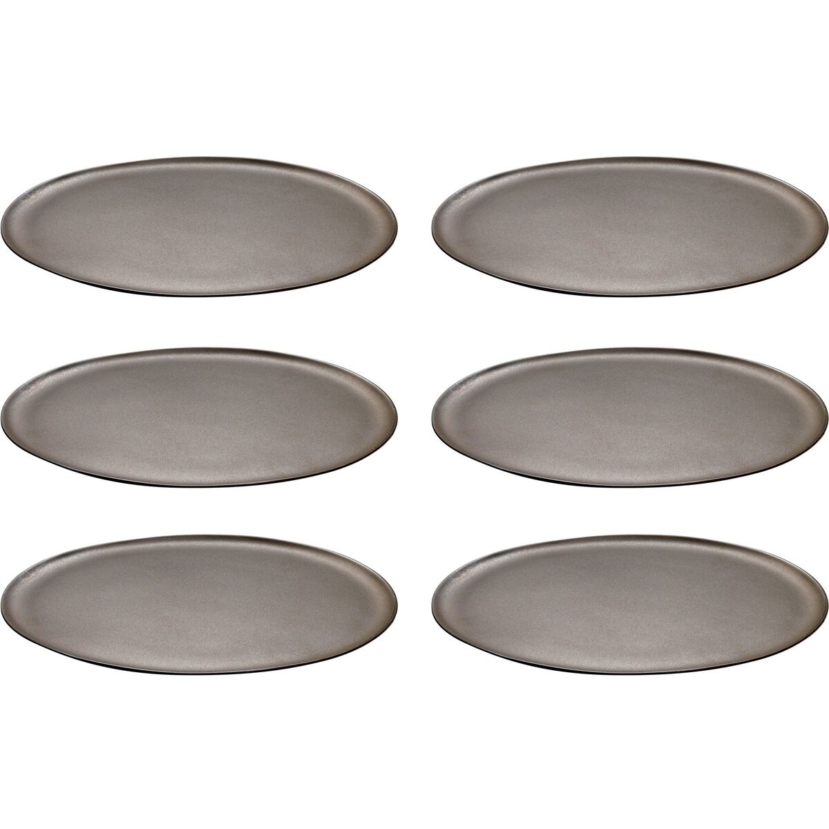 RAW-päivällislautanen, 28 cm 6 kpl, Metallic Brown