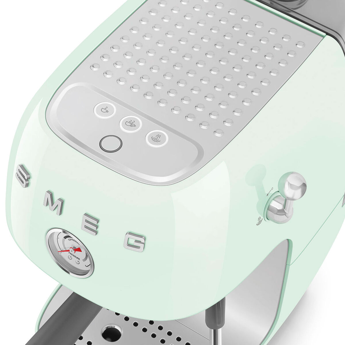 Manuel espressomaskine med Cold Brew, pastelgrøn