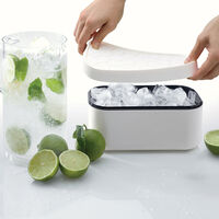 Isbitsbehållare, vit