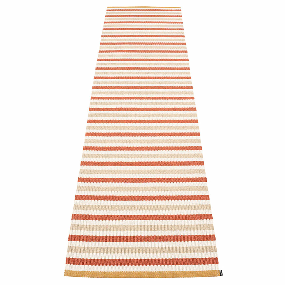 Teo gulvteppe 70 cm x 300 cm, brick/beige/vanilla