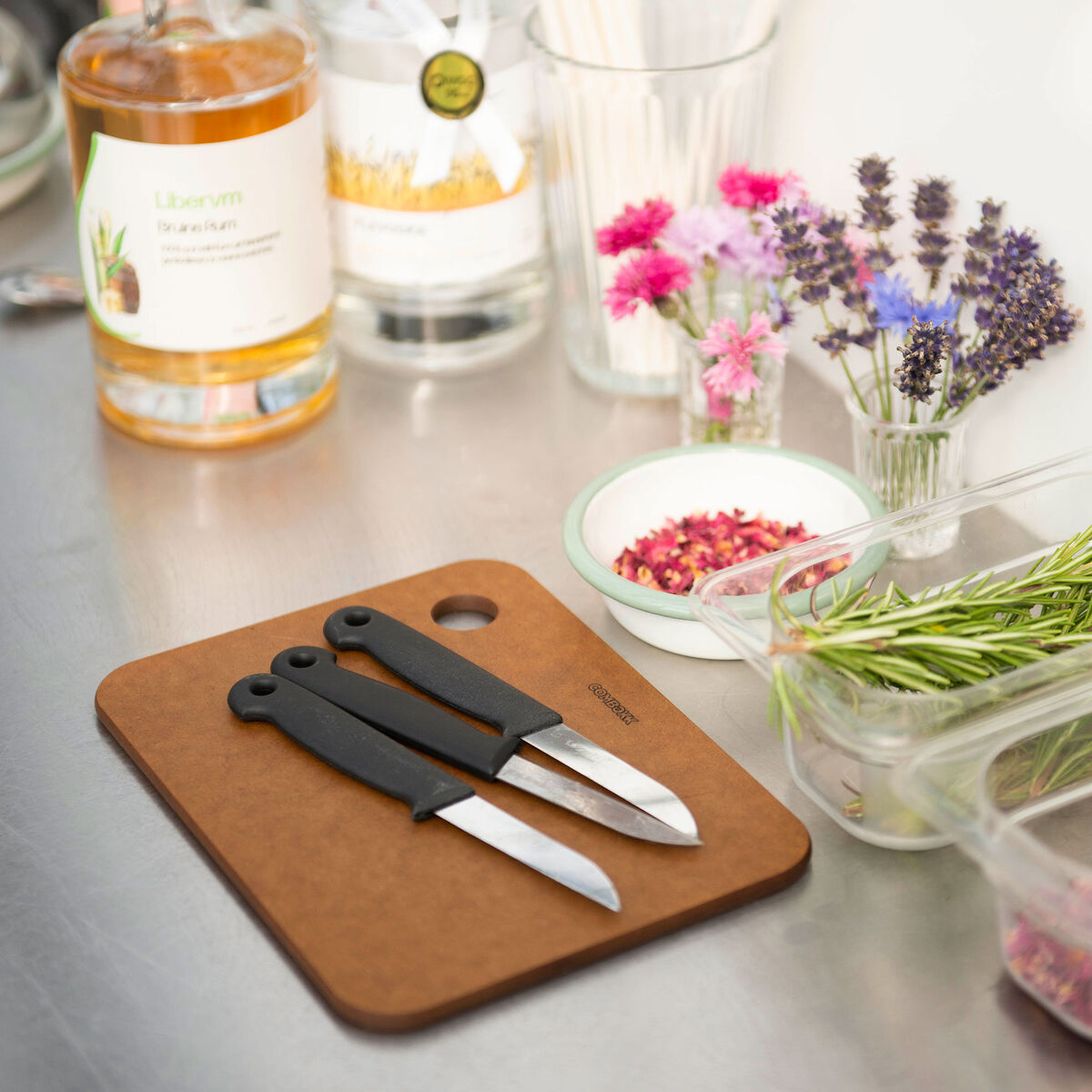 Skærebræt, brun, 2 stk.