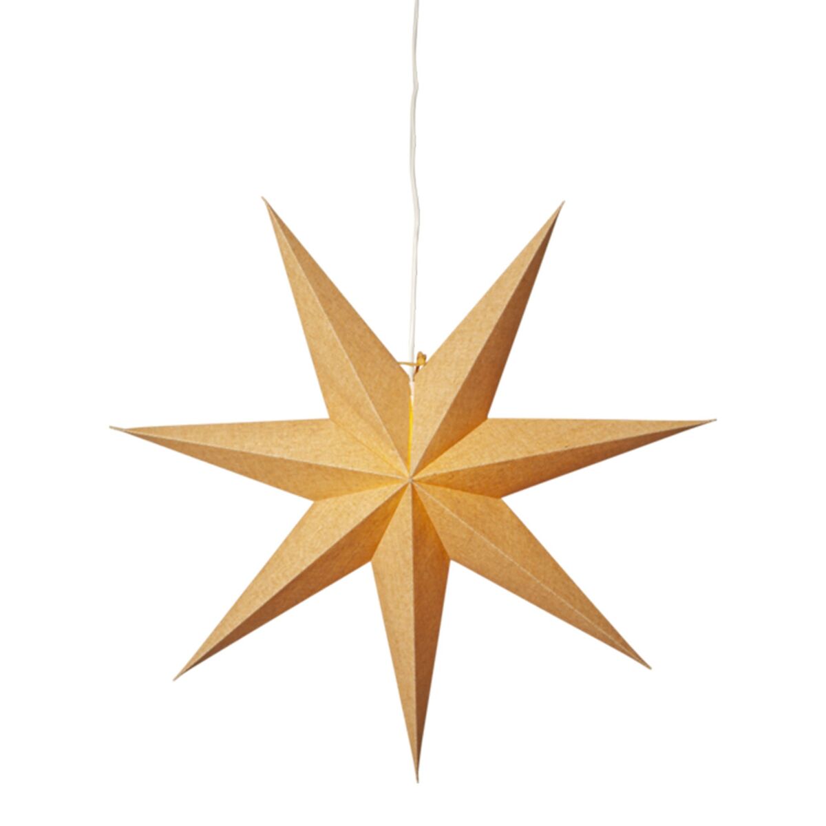 Cotton pappersstjärna, 60 cm, guld