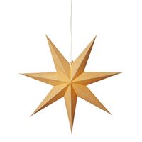Cotton pappersstjärna, 60 cm, guld