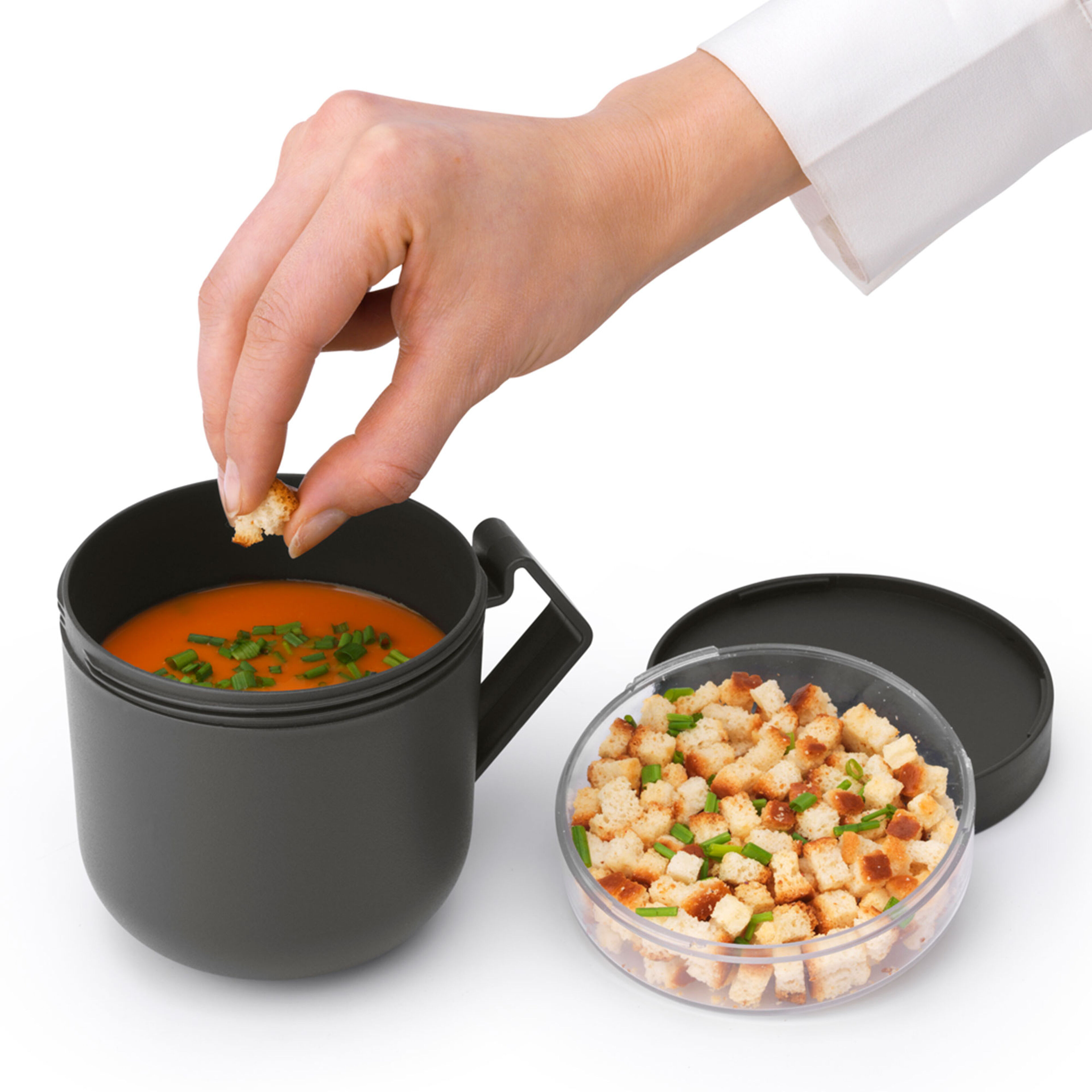 Make & Take keittomuki 0,6 litraa, tummanharmaa