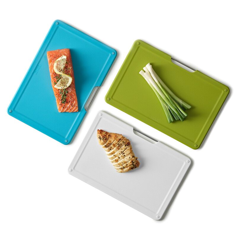 Slim skärbrädor med fodral 3 st, 20 x 30 cm