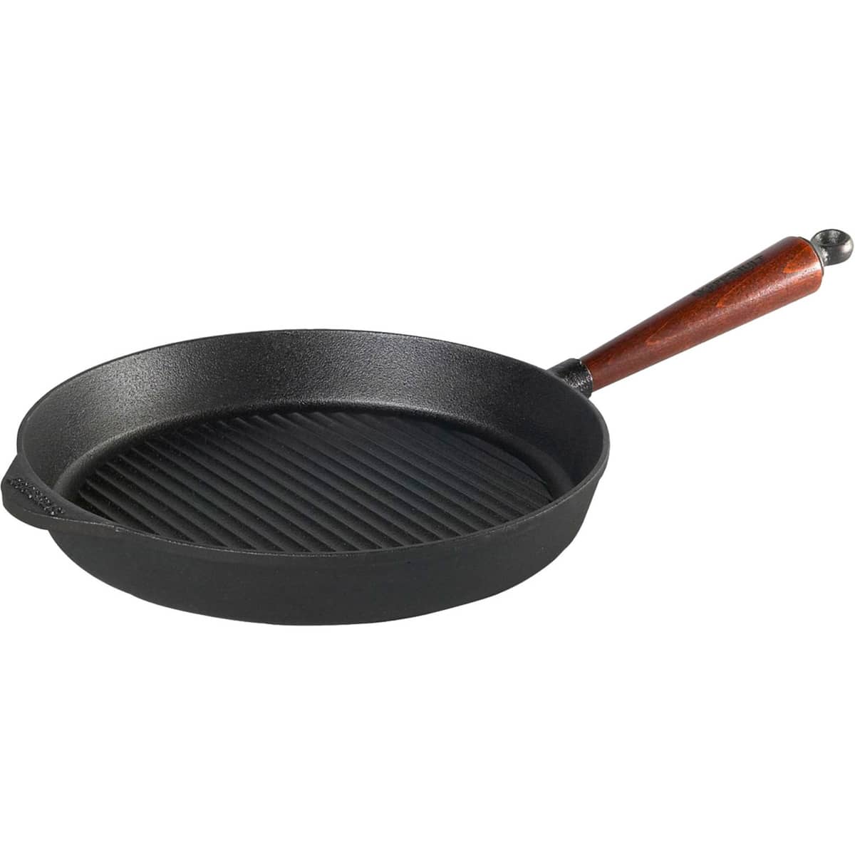 Grillpanna 22 cm Trähandtag