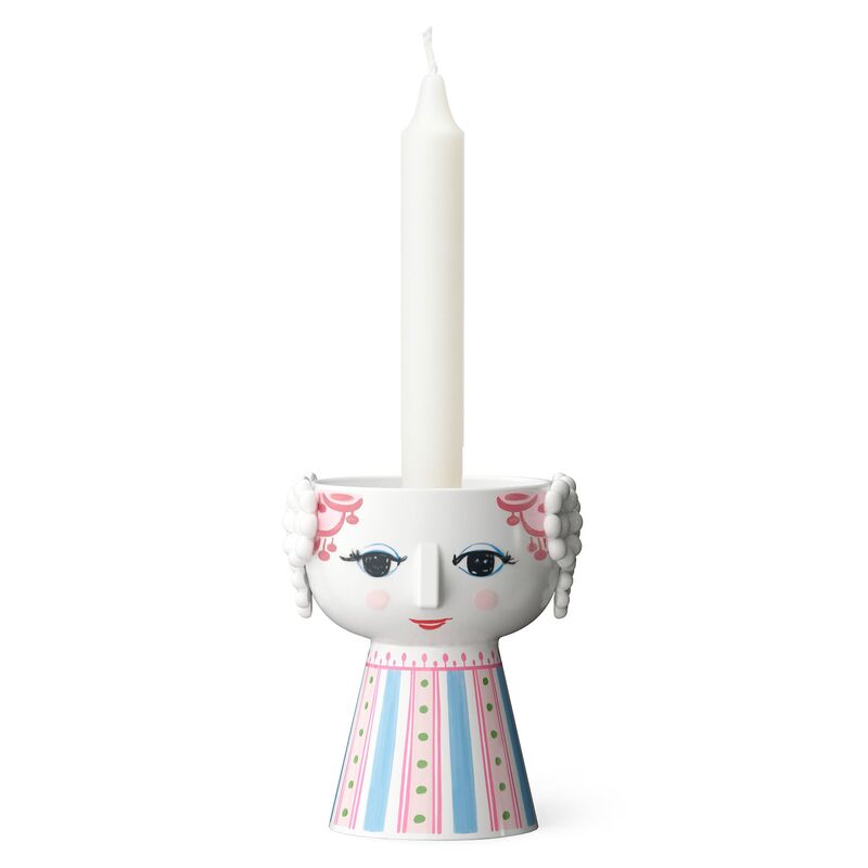 Eva kynttilänjalka 9,5 cm, pink