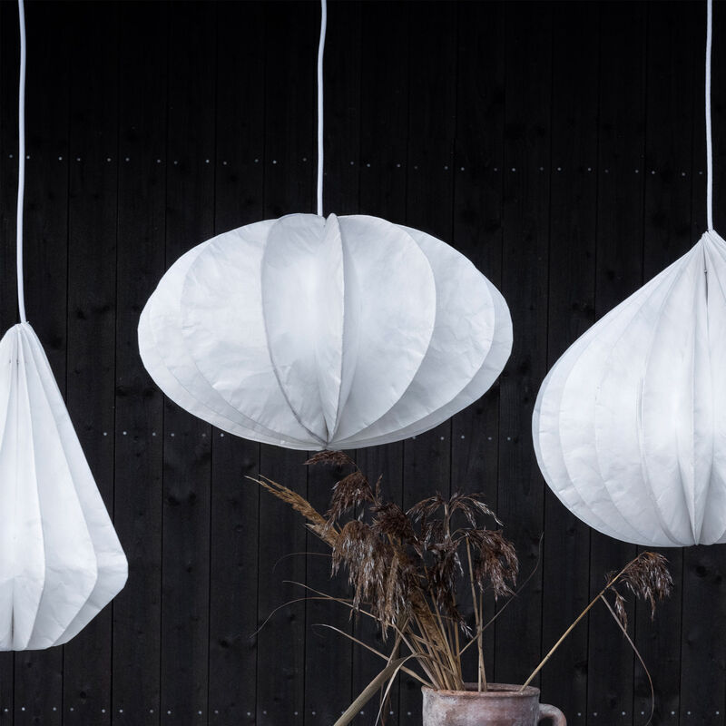 Kabel til utendørsbelysning 5 meter, hvit