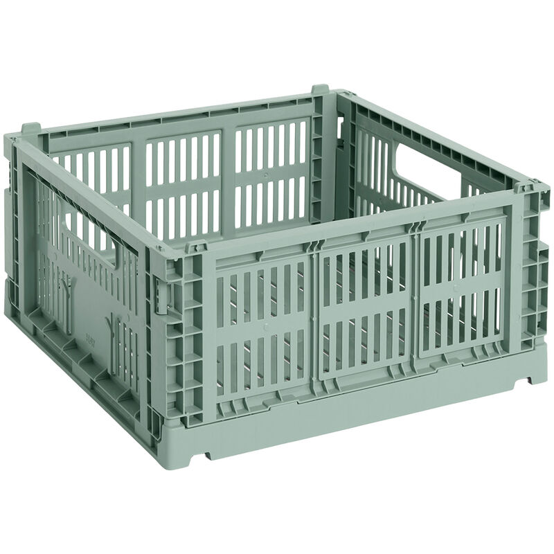 HAY Colour Crate låda medium square, sage green