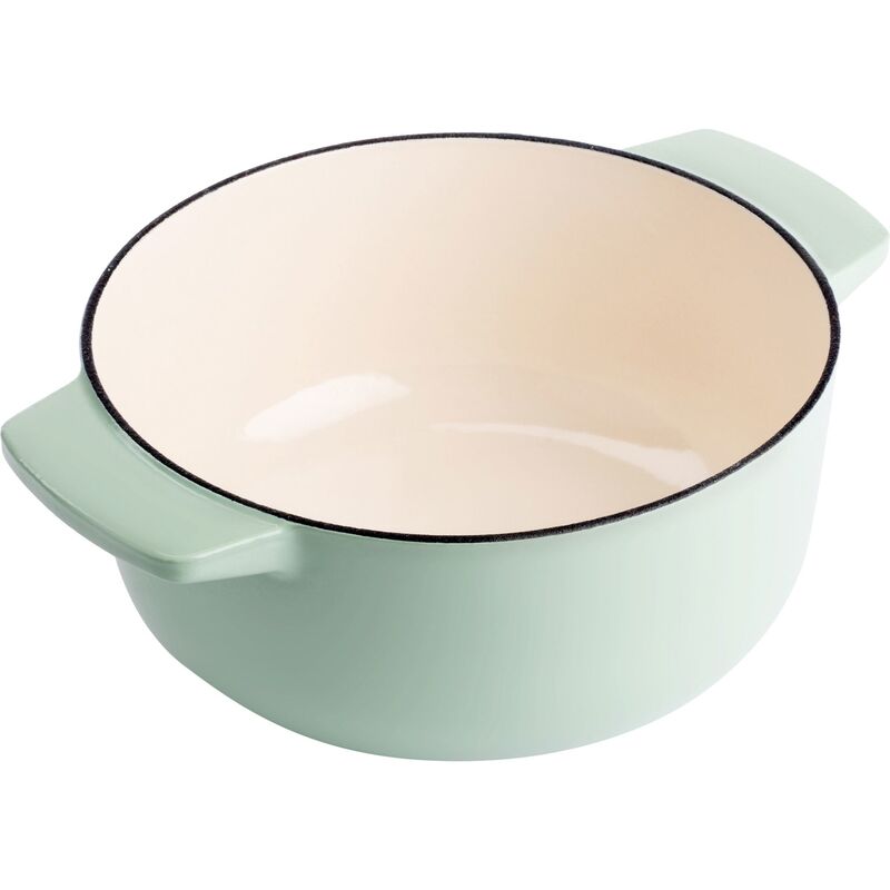 Støbejernsgryde 22 cm/3,3 liter, pistachio