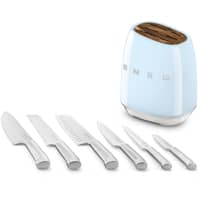 Knivblok med knive 6 stk., blå
