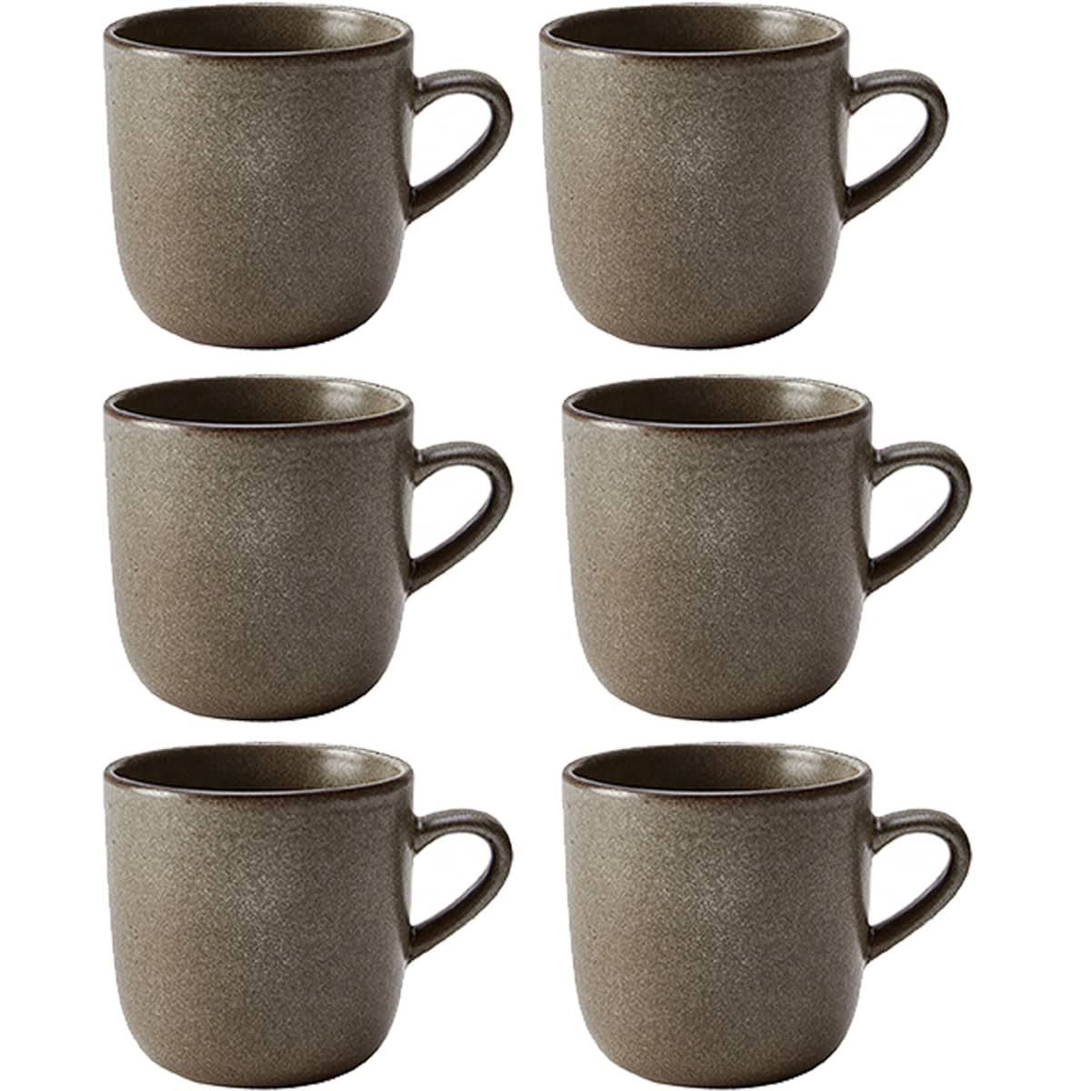 RAW kaffekop, 20 cl, forest brown, 6 stk.