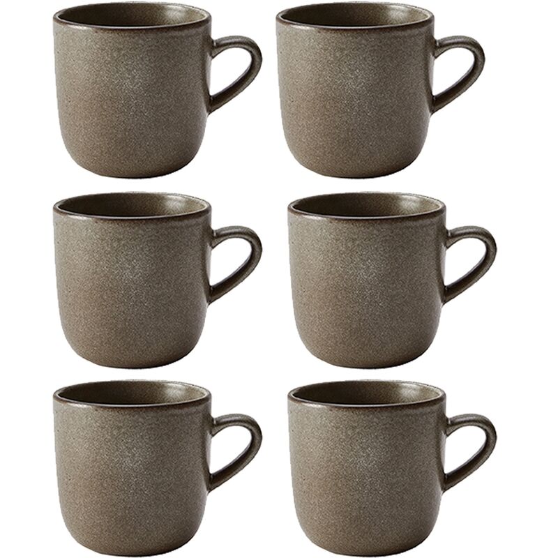 RAW kahvikuppi 20 cl 6-pakkaus, forest brown