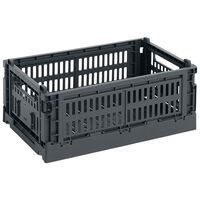 HAY Colour Crate Small oppbevaringsboks, charcoal