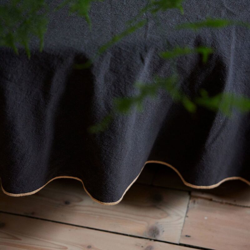 Edith rund dug 180 cm, grå