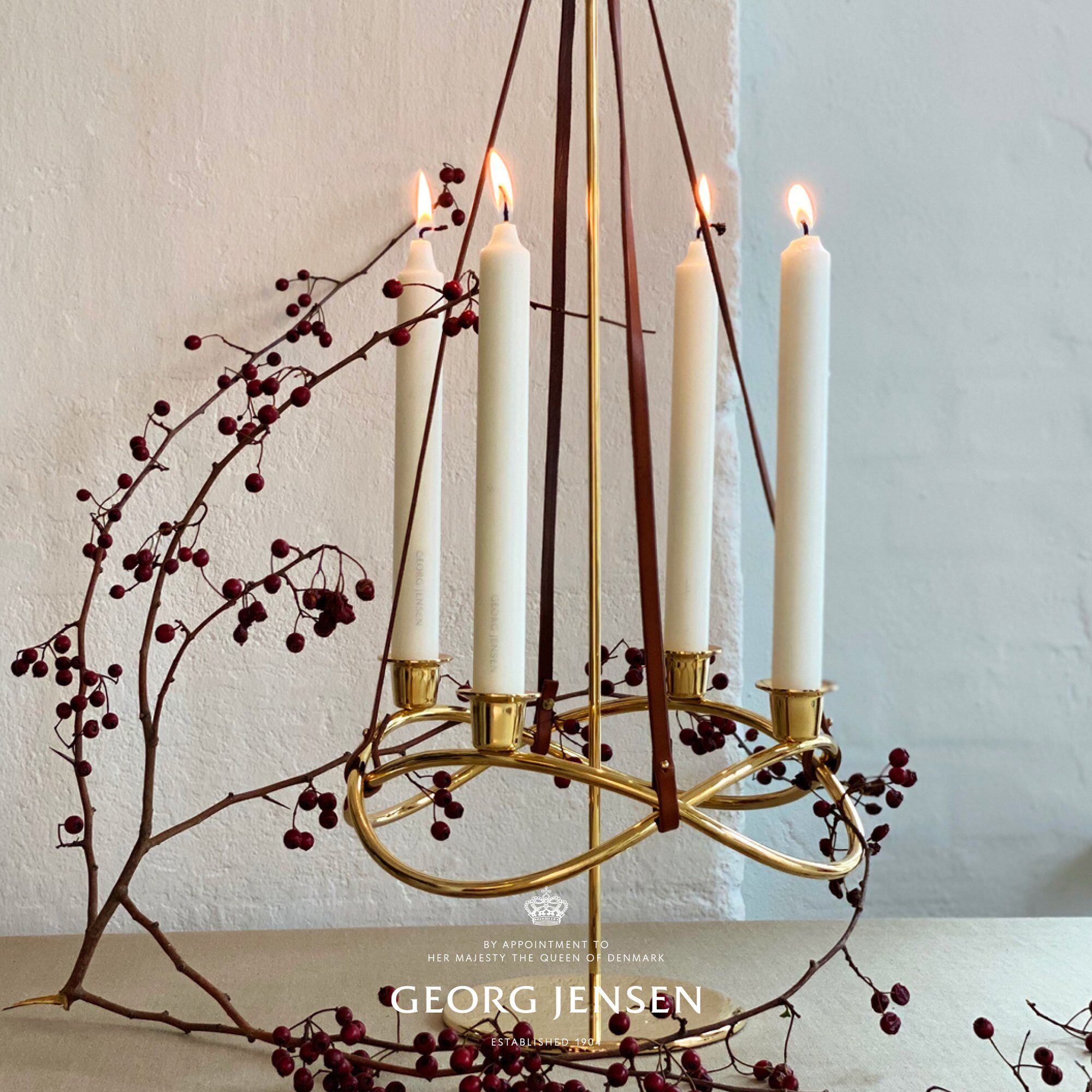 Alternativ bild 1 för Georg Jensen Season Förlängning för Ljusstake Guld